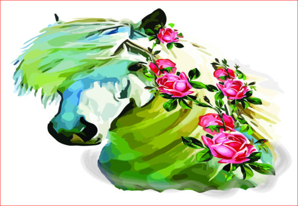 Download Horse Floral PNG, Sublimation Graphics - Png Collection