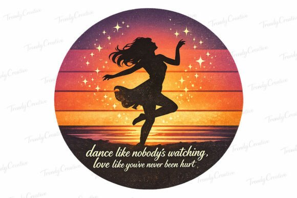 Download Retro Dance Quote PNG Design Love Life - Png Collection