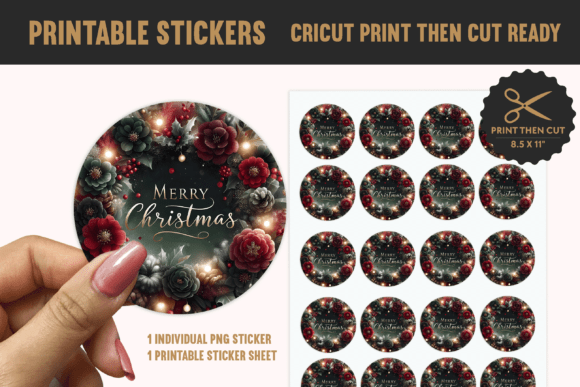 Download Merry Christmas Printable Sticker PNG - Png Collection
