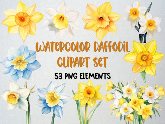 Download Watercolor Daffodil Clipart, Floral PNG - Png Collection