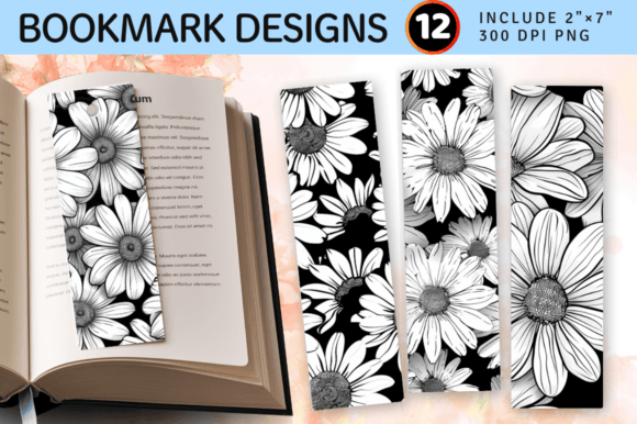Download Black &amp; White Daisy Flower PNG Bookmark - Png Collection