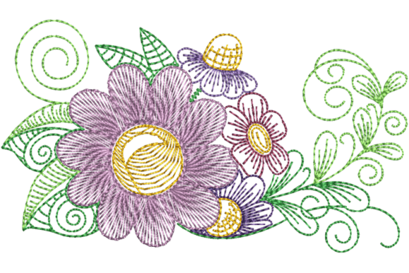 Download Spring Flower Arrangement Embroidery - Flower arrangement Collection