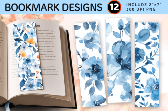 Download Pastel Blue Watercolor Floral PNG Bookma - Png Collection