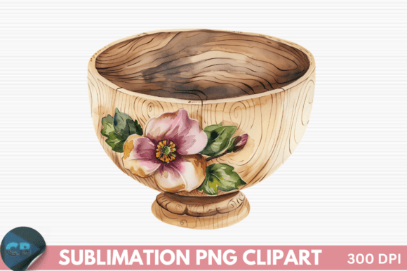 Download Bowl Floral Fabric Panel PNG Clipart - Png Collection