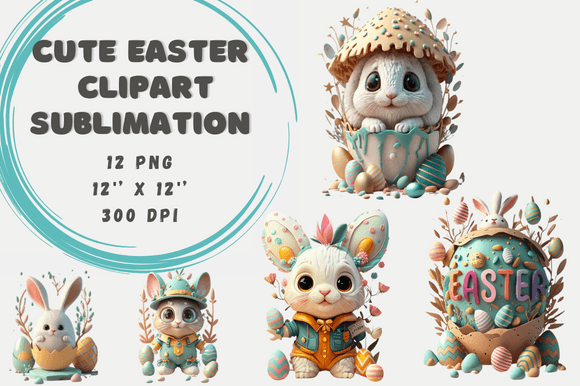Download Cute Easter Clipart Sublimation - Cute easter clipart Collection
