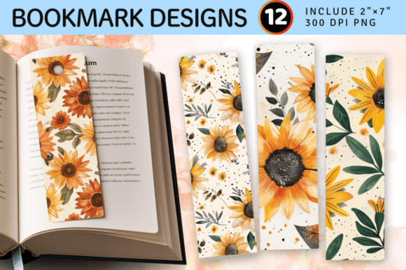 Download Boho Daisy Sunflowers PNG Bookmark Desig - Png Collection