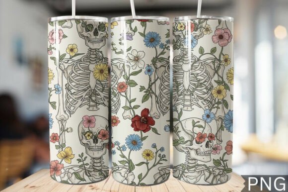 Download Dark Botanical Gothic Tumbler Wrap PNG - Png Collection