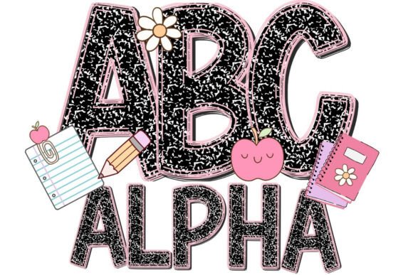 Download Neon Composition Notebook Letters PNG - Png Collection