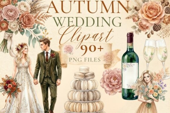 Download Autumn Wedding Clipart PNG Bundle - Png Collection