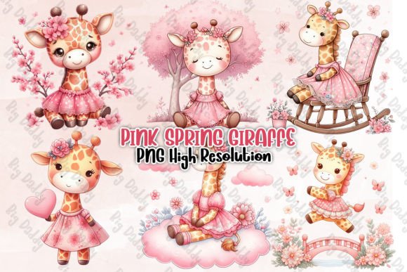 Download Spring Giraffe Sublimation Clipart PNG - Png Collection