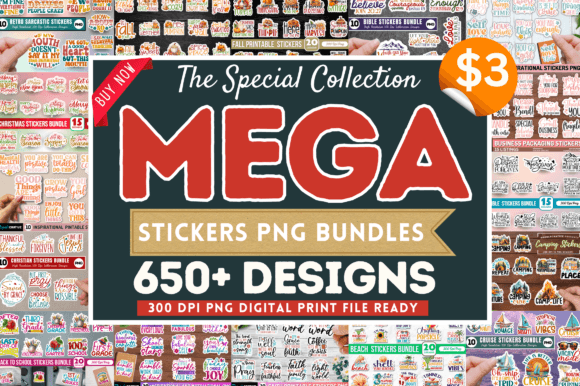 Download The Special Mega Stickers PNG Bundle - Png Collection