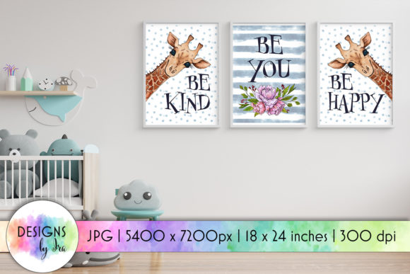 Download Baby Giraffe Nursery Prints Set of 3 - Giraffe nursery Collection