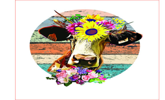 Download Cow Floral PNG, Sublimation Graphics - Png Collection