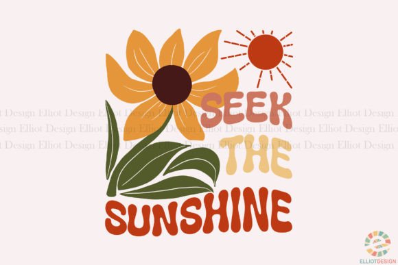 Download Seek the Sunshine Boho Flower Design PNG - Png Collection