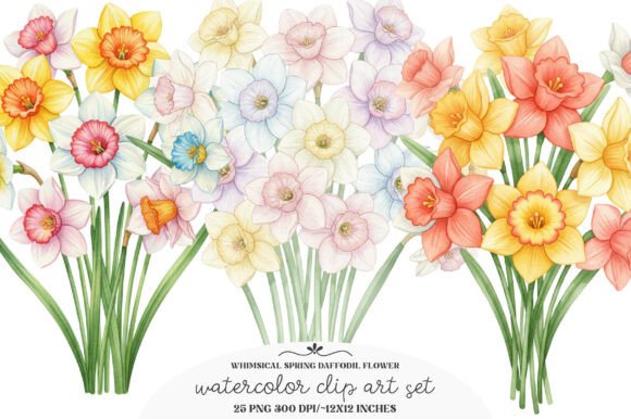 Download Whimsical Spring Daffodil Flower Png - Png Collection