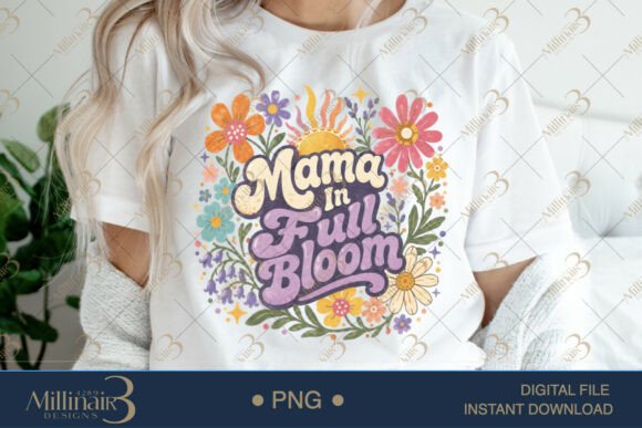Download Mama in Full Bloom PNG, Watercolor Flora - Png Collection