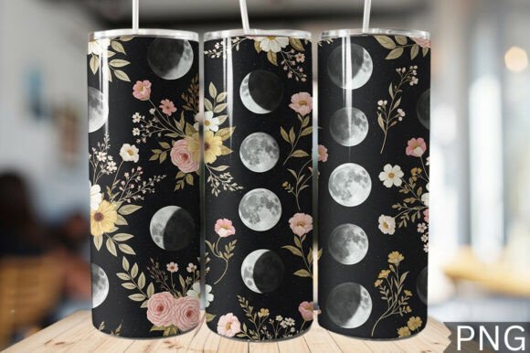 Download Dark Botanical Gothic Tumbler Wrap PNG - Png Collection
