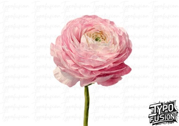 Download Watercolor Ranunculus Bloom PNG - Png Collection