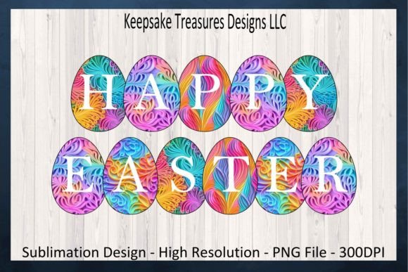 Download Happy Easter Eggs Spring Sublimation PNG - Png Collection