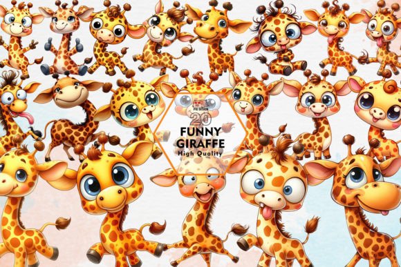 Download Funny Giraffe Sublimation Clipart PNG - Png Collection