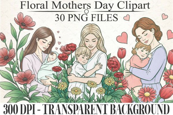 Download Floral Mothers Day Clipart PNG - Png Collection