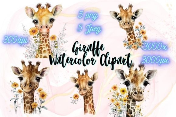 Download Watercolor Giraffe Clipart Png - Png Collection