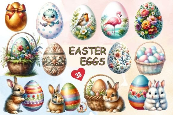 Download Watercolor Easter Eggs Sublimation PNG - Png Collection