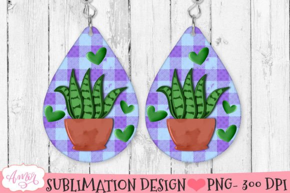 Download Earring Sublimation PNG for Plant Mom - Png Collection
