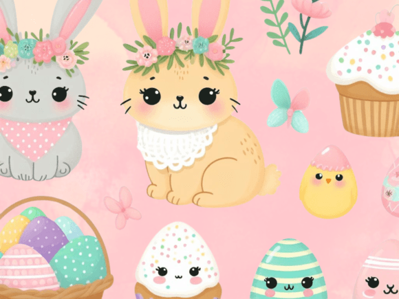 Download Cute Easter Clipart Sublimation Clipart - Cute easter clipart Collection